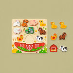 2 in 1 Balance Puzzle, Farm, 2-3y