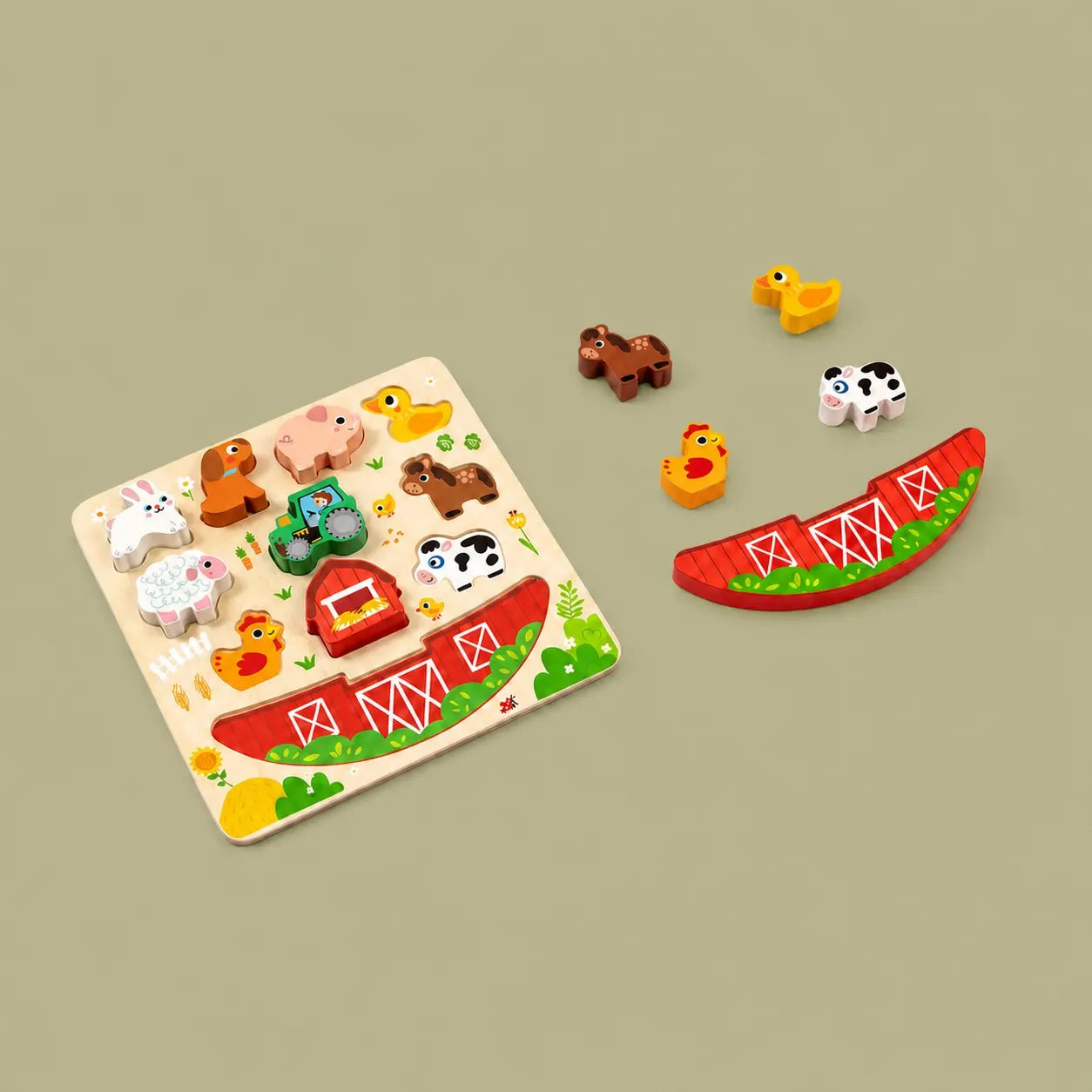 2 in 1 Balance Puzzle, Farm, 2-3y