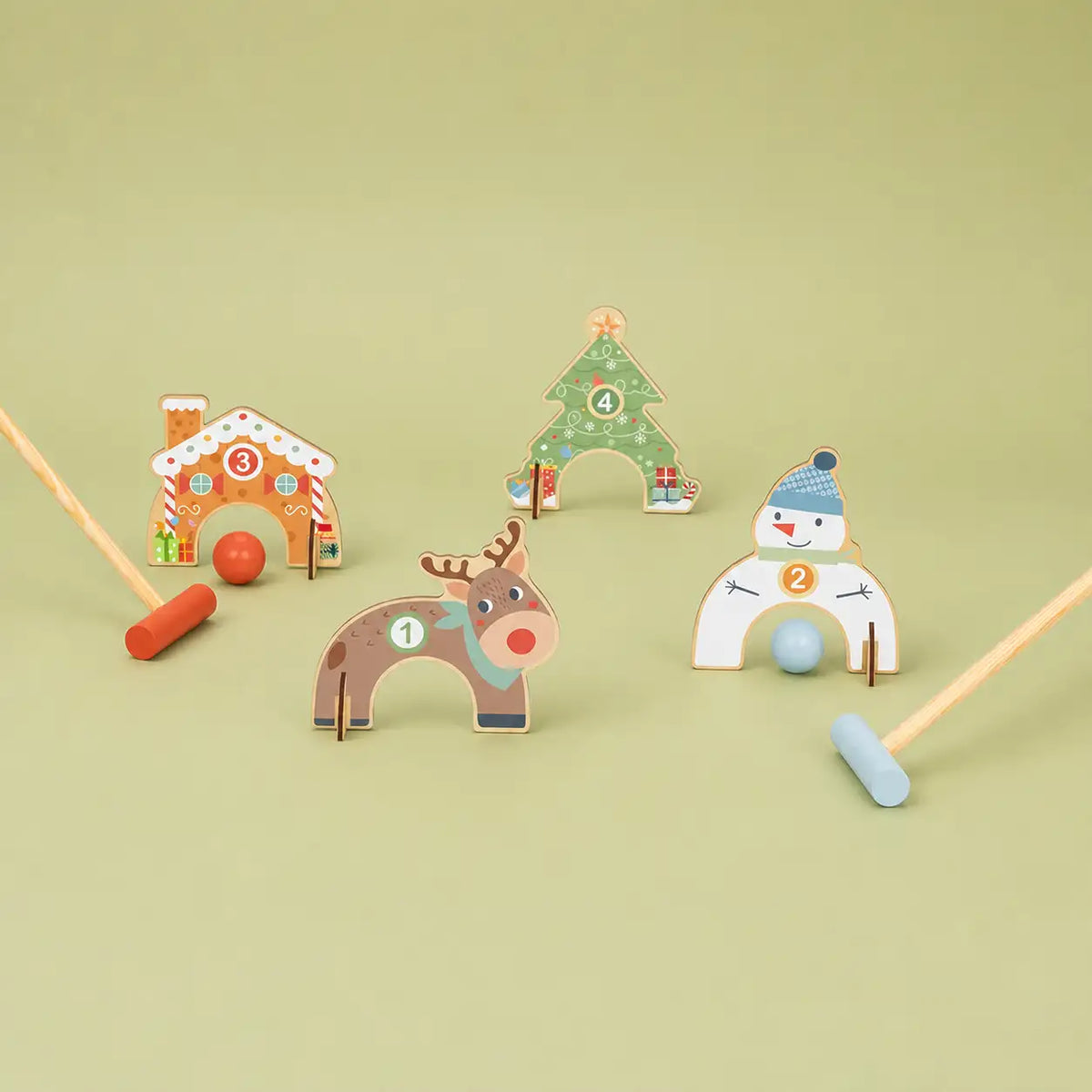 Christmas Croquet Set, 3-7y