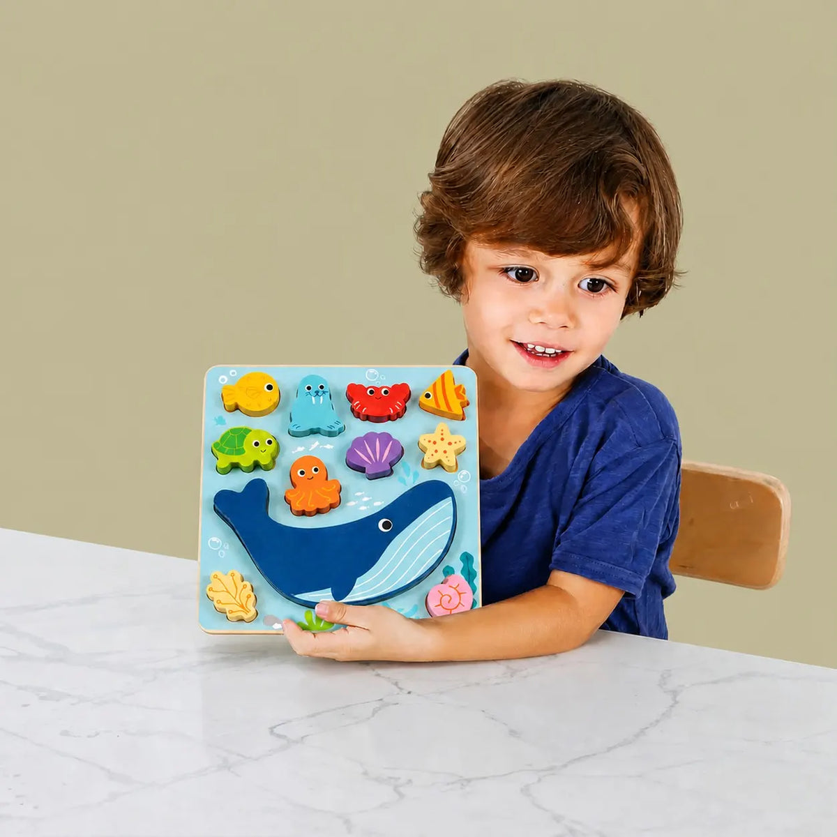 2 in 1 Balance Puzzle, Ocean, 2-3y