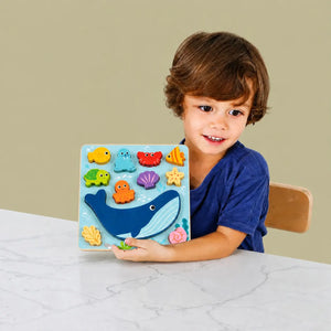 2 in 1 Balance Puzzle, Ocean, 2-3y