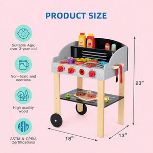 BBQ Grill Playset, 3-7y