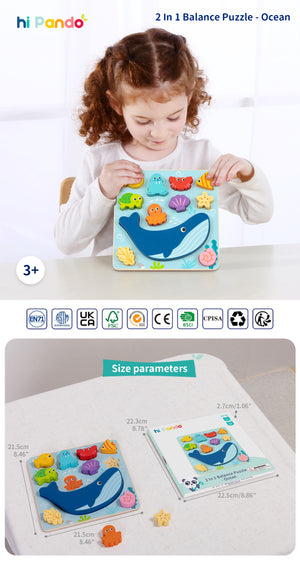 2 in 1 Balance Puzzle, Ocean