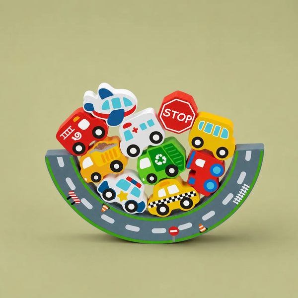 2 in 1 Balance Puzzle, Transportation, 2-3y