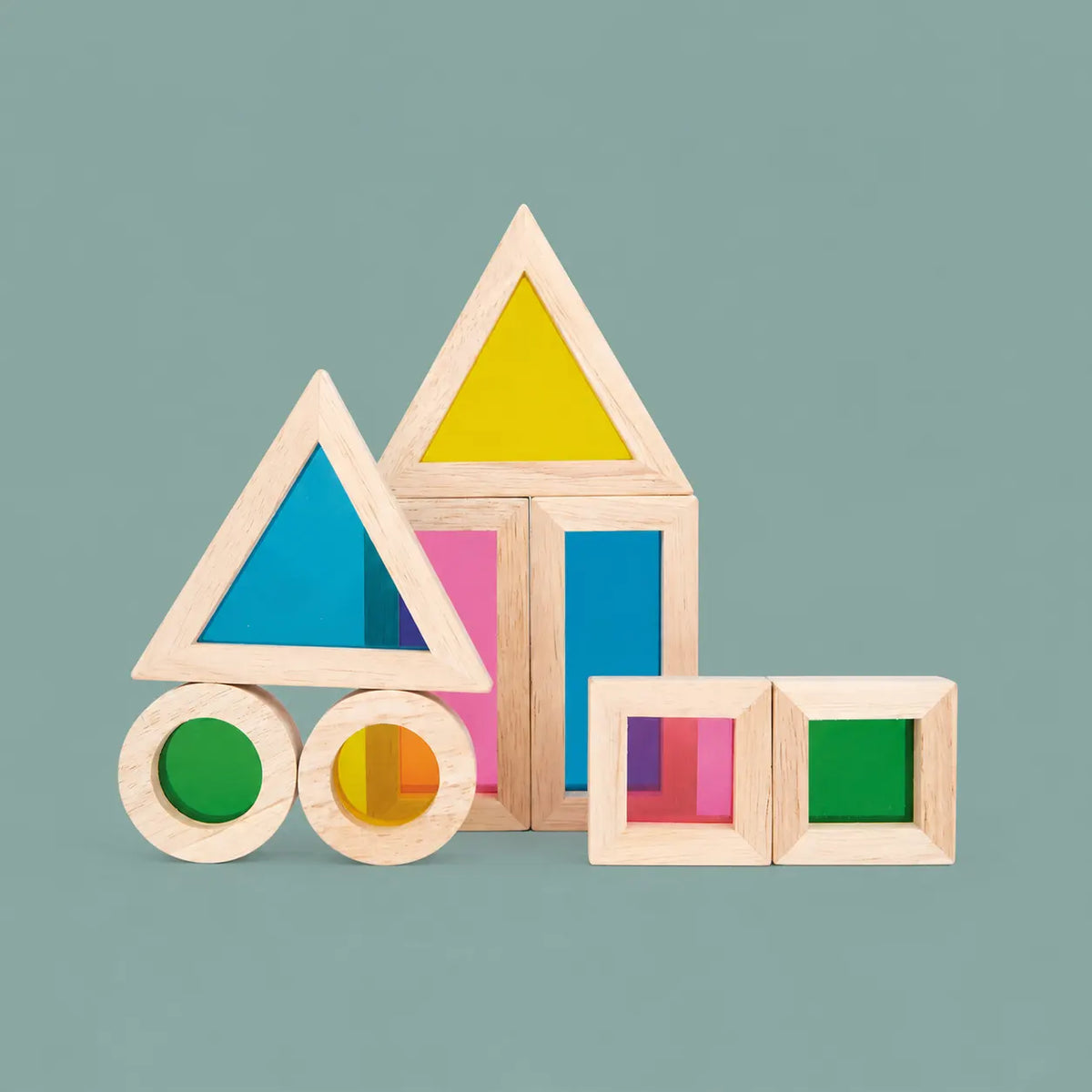 Rainbow Sensory Blocks, 0-12m