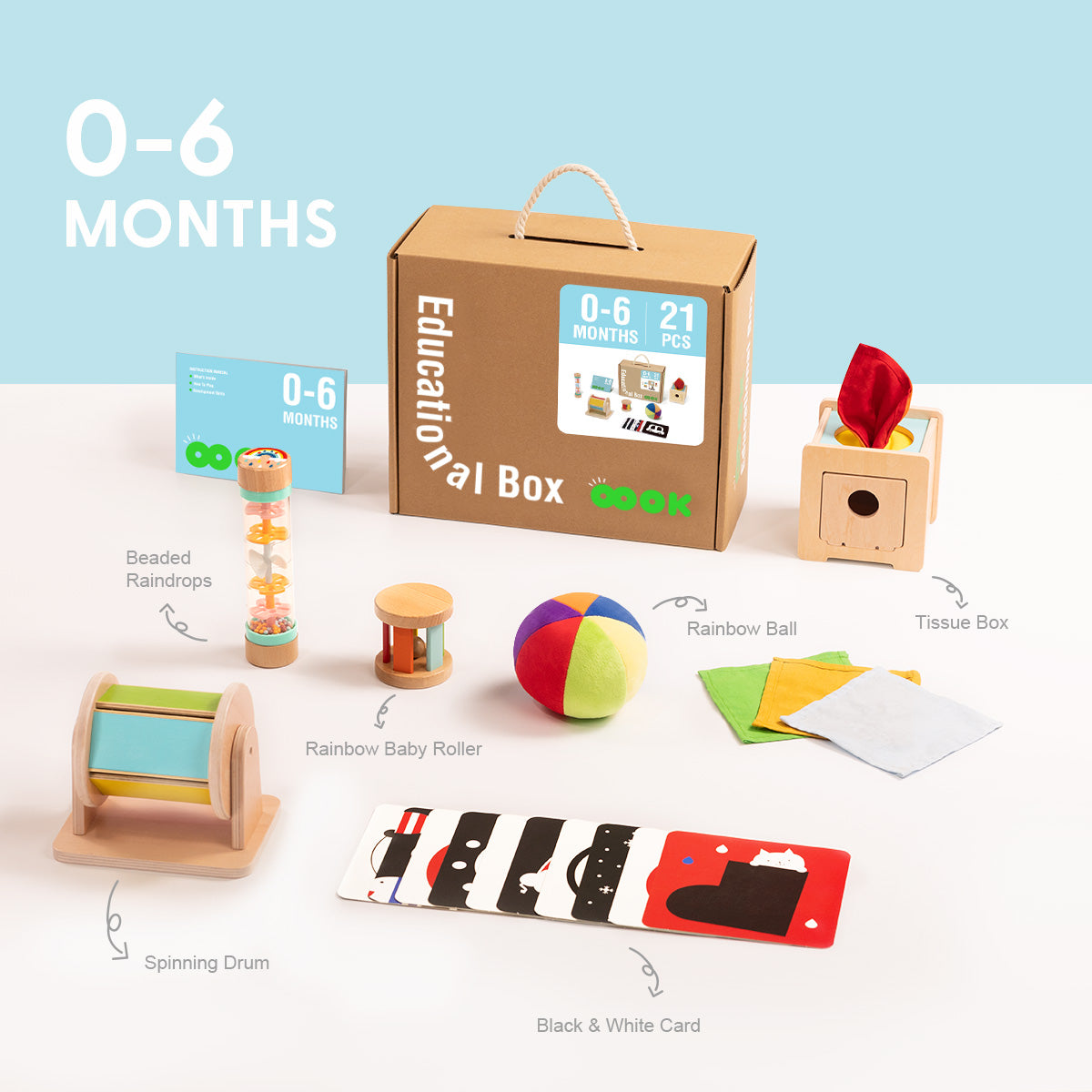 Educational Box, 0 to 6 Months