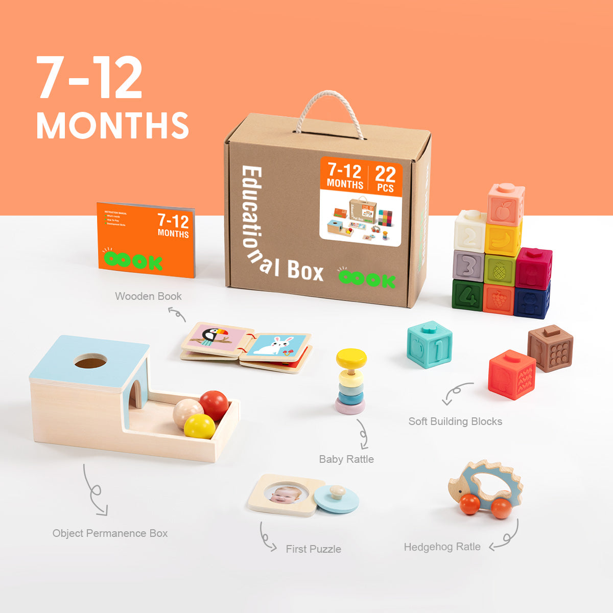 Educational Box, 7 to 12 Months