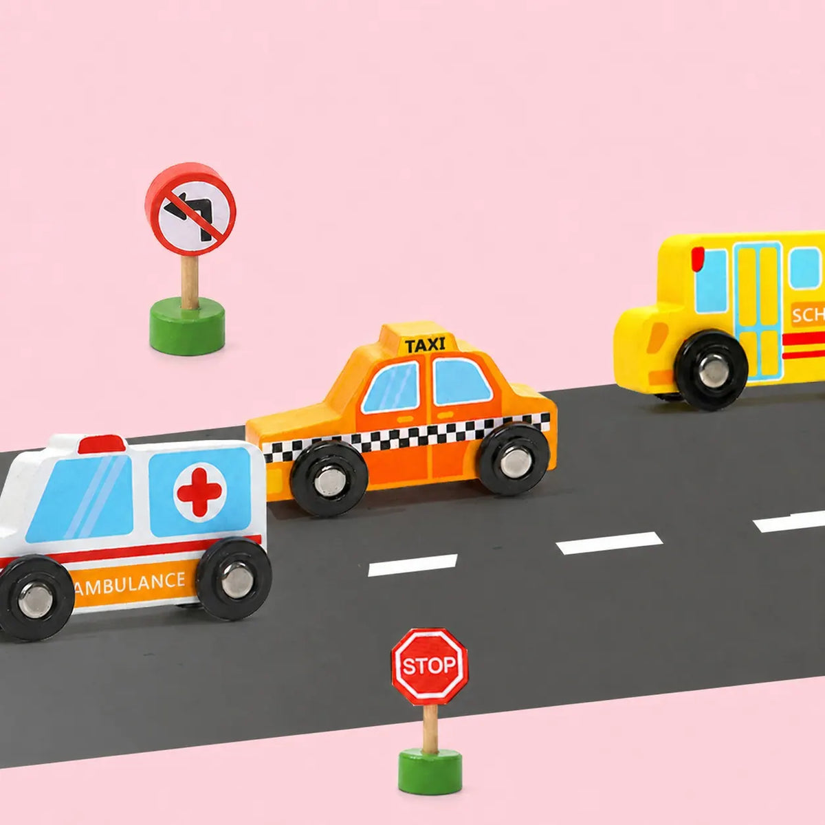 Transportation and Street Sign Set, 2-3y