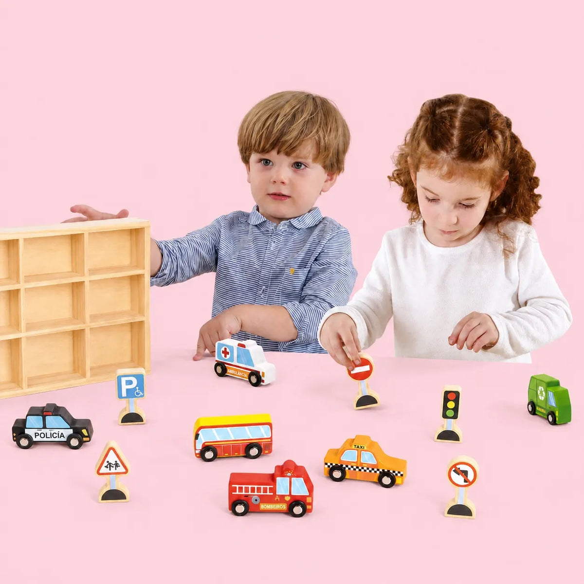 Transportation and Street Sign Set, 2-3y