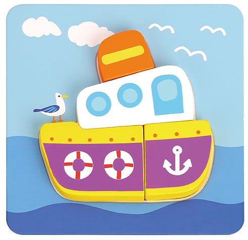 6 in 1 Mini Transportation Puzzle
