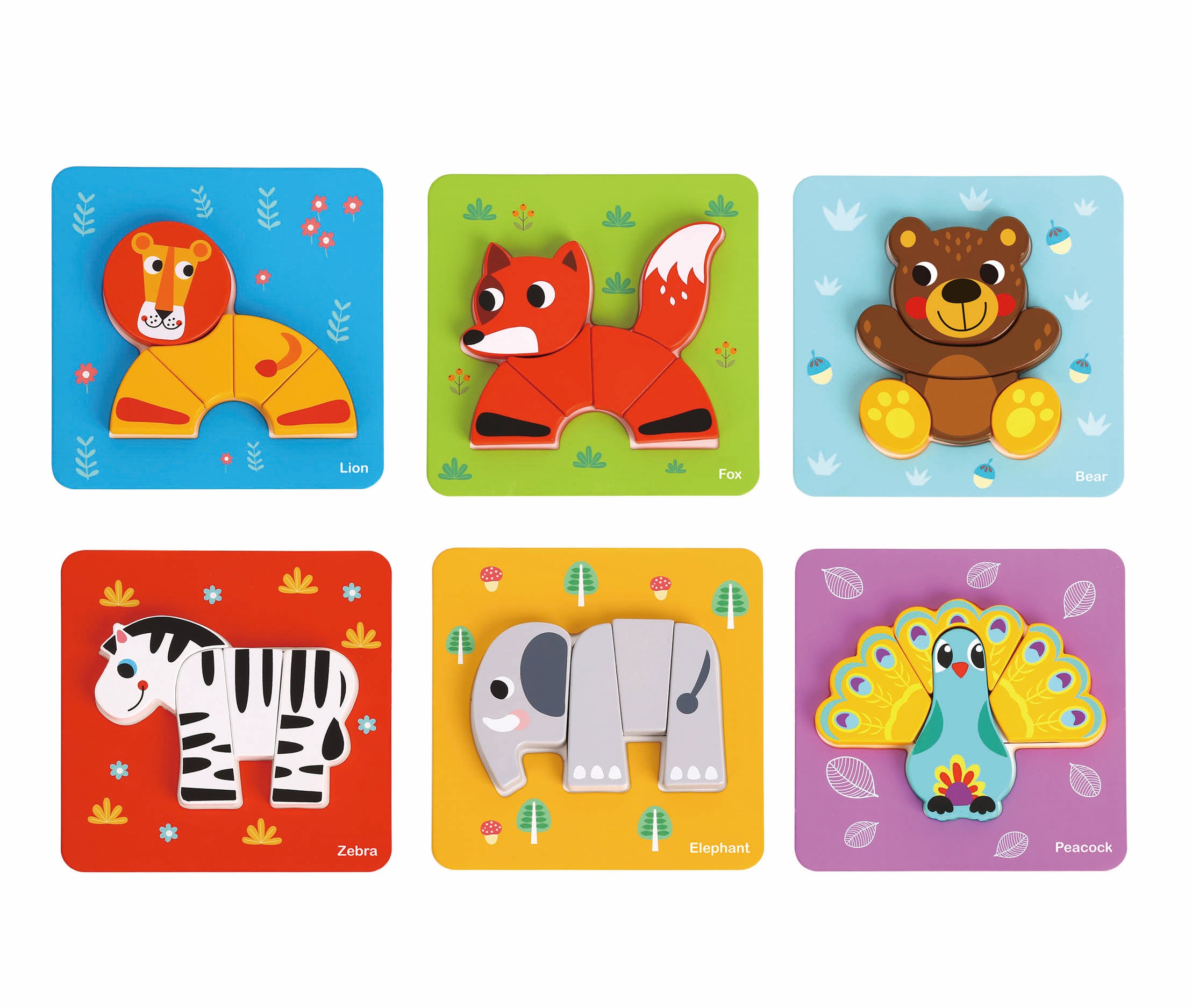 6 in 1 Mini Animal Puzzle
