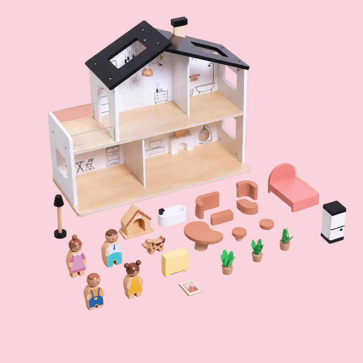 Dollhouse Sticker Set, 3-5y