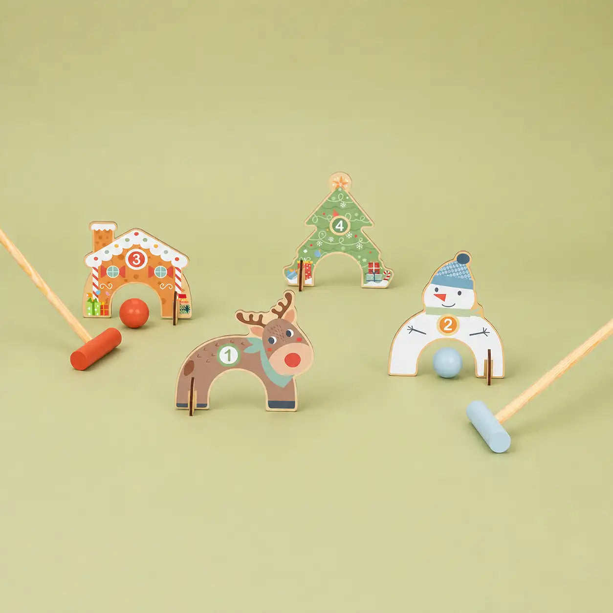 Christmas Croquet Set, 3-7y