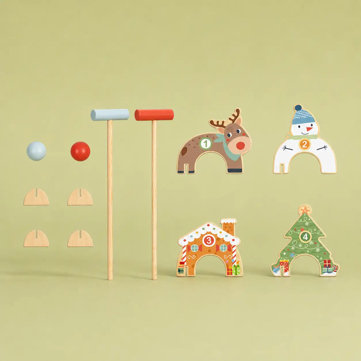 Christmas Croquet Set, 3-7y