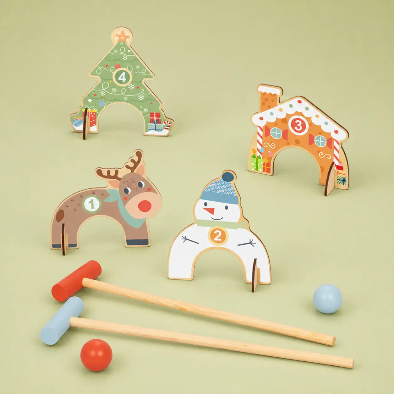 Christmas Croquet Set, 3-7y